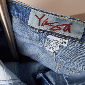 1990s Yaga Skateboarding Baggy Denim Jean Shorts